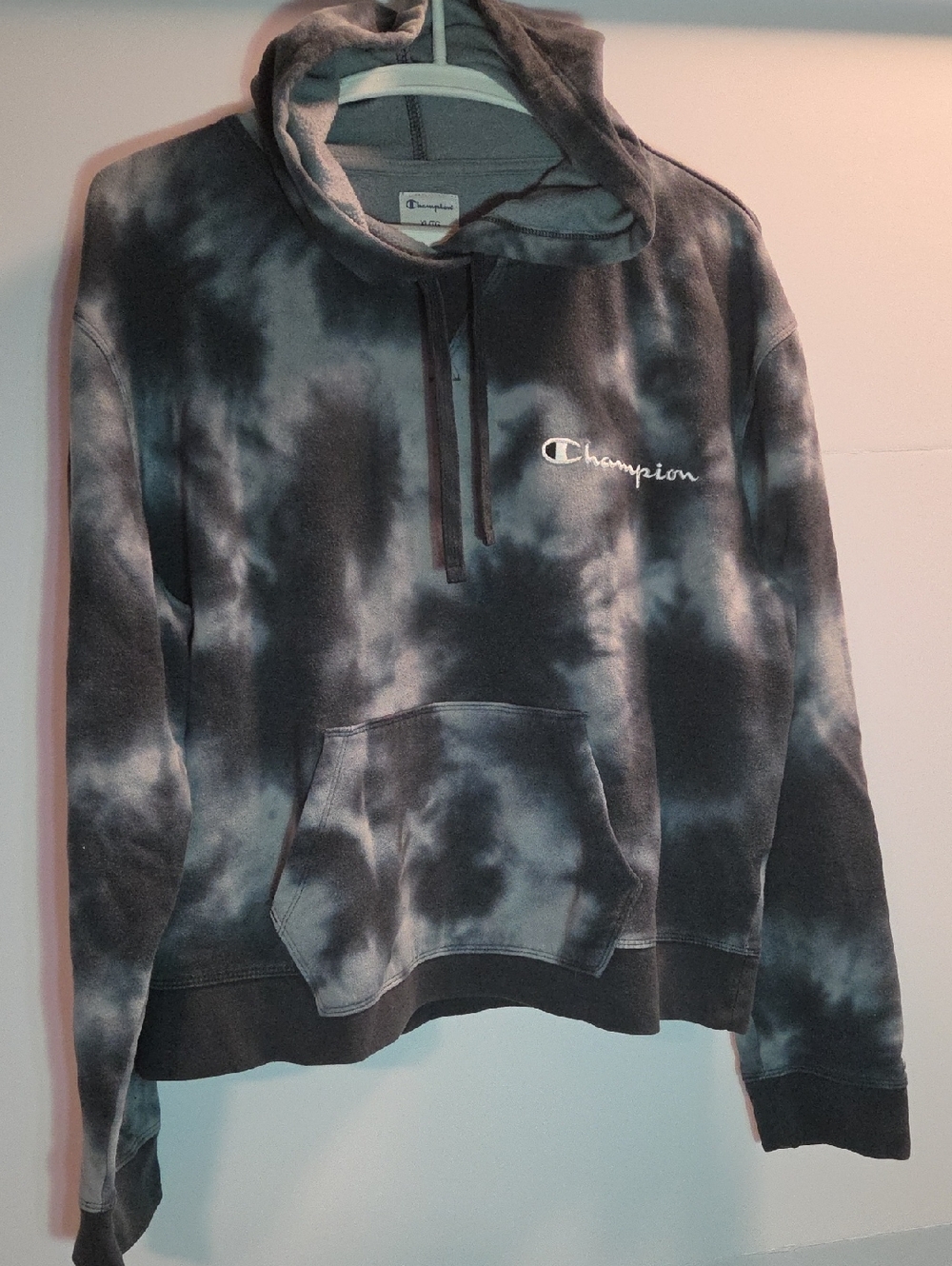 Champion Men's Tie-Dye Gray Hoodie